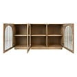ATMOSPHERA - Buffet 3 portes en verre Lousada acacia 160x80cm - vignette