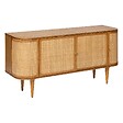 ATMOSPHERA - Buffet 4 portes Kisco hévéa Rotin 150x75cm - vignette