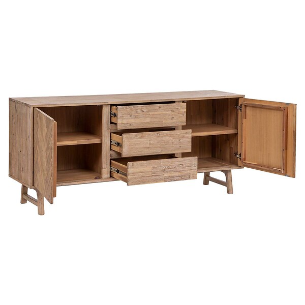 ATMOSPHERA - Buffet 2 portes "Aeris" acacia 180x80cm - large
