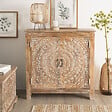 ATMOSPHERA - Buffet 2 portes "Shirel" manguier 90x90cm - vignette
