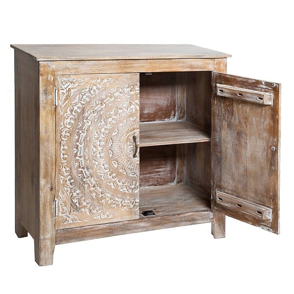 ATMOSPHERA - Buffet 2 portes "Shirel" manguier 90x90cm - large