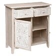 ATMOSPHERA - Buffet 2 portes "Hina" bois blanchi 80x85cm - vignette
