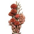 ATMOSPHERA - Composition de Fleurs Séchées Vase en Verre H 28 cm - vignette