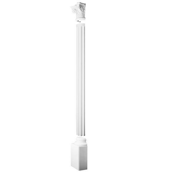 ORAC DECOR - Demi Fût De Colonne Décoré D'encoches Verticales K1001 - L22 X H199,5 X L11 - Orac Decor - large
