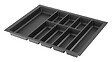CENTRALE BRICO - Range-couverts Classico Kristall softTouch 622x474mm noir - vignette