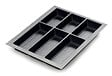 CENTRALE BRICO - Range-couverts Classico Kristall softTouch 372x474mm noir - vignette