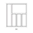CENTRALE BRICO - Range-couverts Sky 422x474mm blanc - vignette