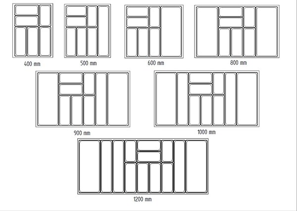 CENTRALE BRICO - Range-couverts Nolago pour Merivobox 308x473mm blanc - large