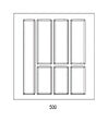 CENTRALE BRICO - Range-couverts Classico Kristall softTouch 422x474mm noir - vignette