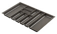 CENTRALE BRICO - Range-couverts Nolago pour Merivobox 808x473mm basalt gris - vignette