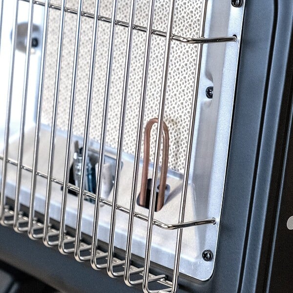 INTEC - Chauffage à gaz portable 1700W Céramique + 4 Cartouches de gaz Thermocouple ODS Camping Pêche INTEC - large