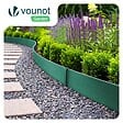 VOUNOT - Bordure de jardin PE haute flexible 20M avec piquets vert - vignette