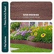 VOUNOT - Bordure de jardin PE flexible 20M x 8 CM avec piquets marron - vignette