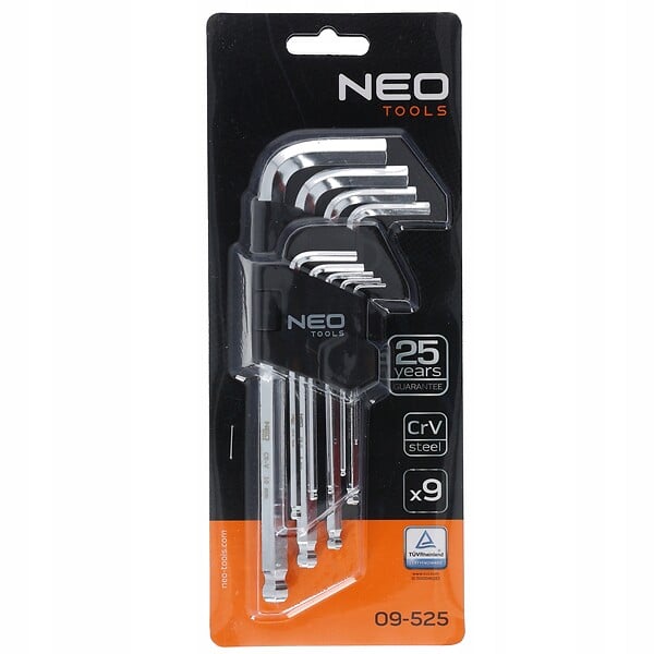 NEO TOOLS - Jeu de 9 clés allen NEO TOOLS 09-525 - large