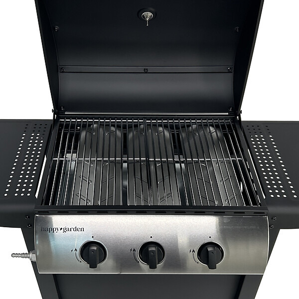 HAPPY GARDEN - Barbecue au gaz HAWAÏ - 3 brûleurs 8,4kW - large