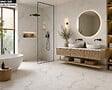 PROTOCOLE HOME - SPC Plaque décorative effet Marbre Carrara MAT 260x122 cm - Panneau mural et sol SPC-201 - vignette
