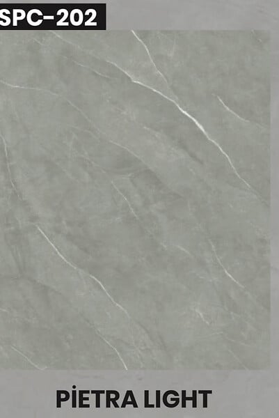 PROTOCOLE HOME - Plaque SPC Effet Marbre Gris PIETRA LIGHT - Revêtement Mural  étanche - SPC-202 - large