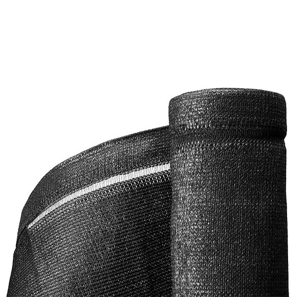 EASY CLOTURE - Brise vue toile en rouleau haute densité (350gr/m²) H 1m93 longueur 10M - Noir - large