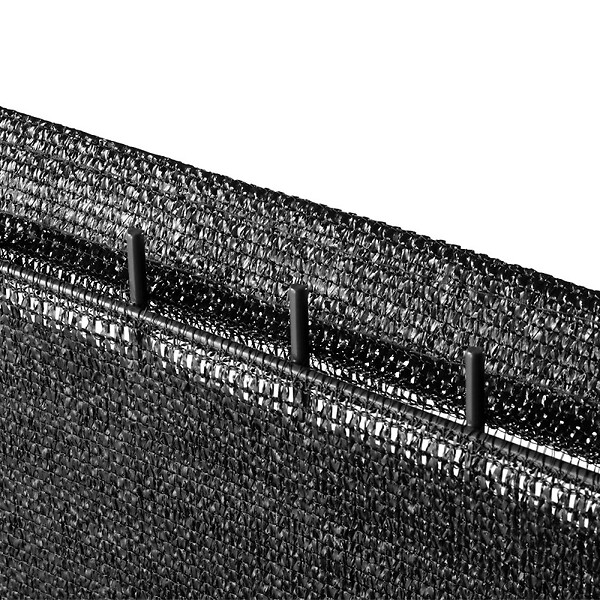 EASY CLOTURE - Brise vue toile en rouleau haute densité (350gr/m²) H 1m93 longueur 10M - Noir - large