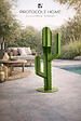 PROTOCOLE HOME - Cactus décoratif extérieur en acier 2 mm - sculpture design jardin et terrasse - vignette