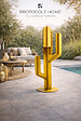 PROTOCOLE HOME - Cactus décoratif extérieur en acier 2 mm - sculpture design jardin et terrasse - vignette