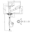 VILLEROY ET BOCH - Robinet cuisine rabattable  Como Shower window Anthracite + nettoyant - vignette