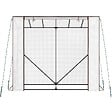 TECTAKE - serre en plastique transparent blanc 200x77x170 cm robuste avec résistance aux intempéries - vignette