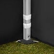 TECTAKE - Pavillon pliable Viola 3 x 6 m, aluminium, 6 panneaux latéraux noir - vignette