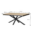CONCEPT USINE - Table de jardin 8 places effet bois 190cm ALMADA - vignette