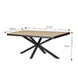 CONCEPT USINE - Ensemble de jardin table 190cm effet bois + 6 fauteuils ALMADA - vignette