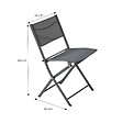 CONCEPT USINE - Ensemble table de jardin 200 cm en aluminium et 10 chaises pliantes LAGOS - vignette