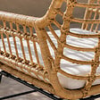 CONCEPT USINE - Ensemble de jardin 2 fauteuils et table basse effet rotin naturel GALICIA - vignette