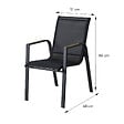 CONCEPT USINE - Ensemble de jardin table 190cm effet bois + 8 fauteuils ALMADA - vignette