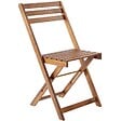 TECTAKE - Ensemble de bistrot marron pliable résistant aux intempéries pour 2 personnes en bois d'acacia huilé et acier galvanisé - vignette
