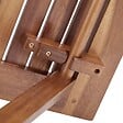 TECTAKE - Ensemble de bistrot marron pliable résistant aux intempéries pour 2 personnes en bois d'acacia huilé et acier galvanisé - vignette