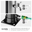 TECTAKE - Douche solaire extérieure écologique en noir et gris avec pommeau pivotant 360° et porte-savon - vignette