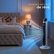 TECTAKE - Ventilateur colonne blanc silencieux économe énergie 3 modes 3 vitesses oscillation 90° écran tactile led - vignette