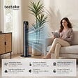 TECTAKE - Ventilateur colonne 110 cm gris anthracite - vignette