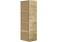 HABITAT ET JARDIN - Armoire avec 5 tiroirs et 2 étagères "Opéra" - 60 x 45 x 180 cm - Beige - vignette
