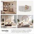 TECTAKE - Banquette rembourrée en velours taupe avec grand espace rangement 108x48x40 cm confort assise - vignette