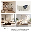 TECTAKE - Banc rembourré en bouclé crème moon avec grand espace rangement capacité charge 150 kg 108 x 48 x 40 cm - vignette