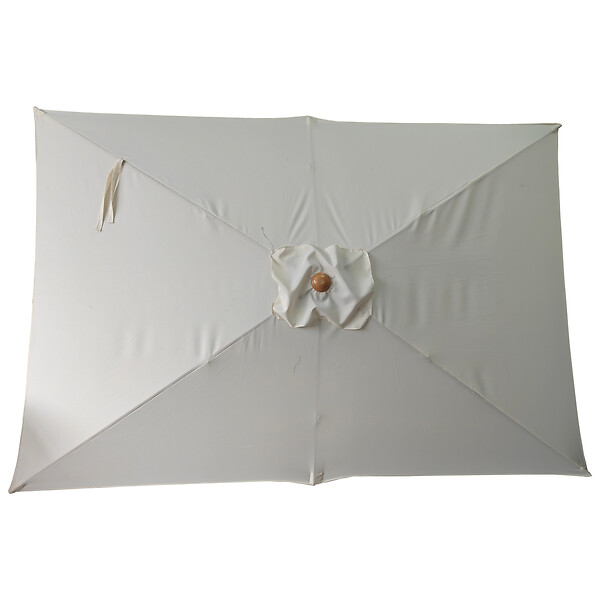 HAPPY GARDEN - Parasol droit HAPUNA rectangulaire 2x3m beige et effet bois - large
