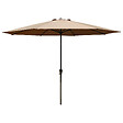 HAPPY GARDEN - Toile pour parasol droit HAPUNA rond 3,30m de diamètre taupe - vignette