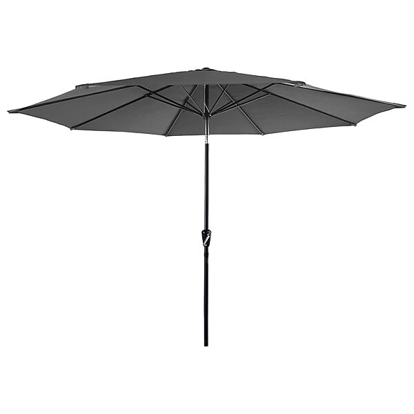 HAPPY GARDEN - Toile pour parasol droit HAPUNA rond 3,30m de diamètre gris - large
