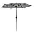 HAPPY GARDEN - Toile pour parasol droit HAPUNA rond 2,70m de diamètre gris - vignette