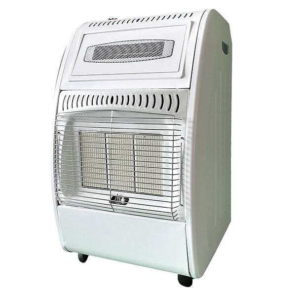 INTEC - Poêle à gaz 5700W Chauffage d'appoint Hybride Gaz et Électrique 20-100 m² - Piezo KOMBI LINE - large