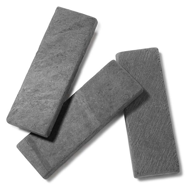RO'MA NATURE - Bordure de jardin Ardoise Noire Vieillie 30x10x3 cm (lot de 55 bordures soit 16,5 mètres) - large
