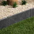 RO'MA NATURE - Bordure de jardin Ardoise Noire Vieillie 50x25x3 cm (lot de 20 bordures soit 10 mètres) - vignette