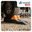 VOUNOT - Lot 2 rampes nivellement voiture 5T cale d’acces PP 56x20x13cm noir - vignette
