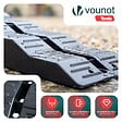 VOUNOT - Lot 2 rampes nivellement voiture 5T cale d’acces PP 56x20x13cm noir - vignette